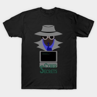 Lady Grey (Cyber Secrets Afro): A Cybersecurity Design T-Shirt